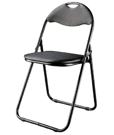Folding Chairs on Shake Folding Chair In Aluminum Black Finish   Folding Chairs   Stools