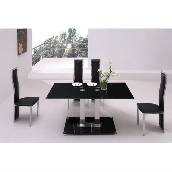 Jet Dining Set with 4 Chairs