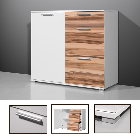 Limit White/Walnut Small Sideboard, 297-133