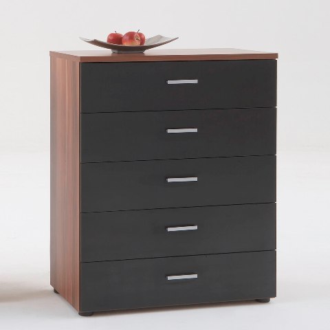 Unique 5 Drawer Chest of Drawers, Multi3