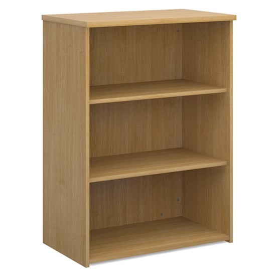 Product photograph of Upton Home And Office Wooden Bookcase In Oak With 2 Shelves from Furniture in Fashion
