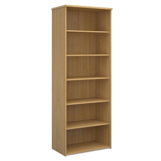 Product photograph of Upton Home And Office Wooden Bookcase In Oak With 5 Shelves from Furniture in Fashion