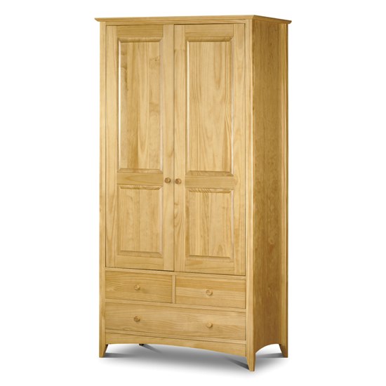 Kendal Natural 2 Door Combi Wardrobe with 3 Drawers