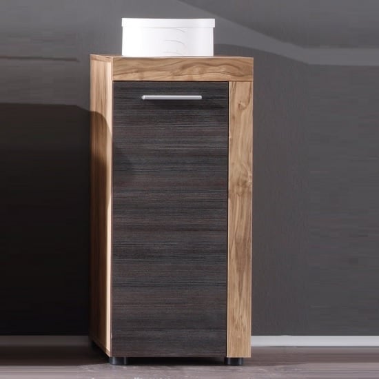 Product photograph of Wildon Bathroom Storage Cabinet In Walnut Touch Wood Dark Brown from Furniture in Fashion