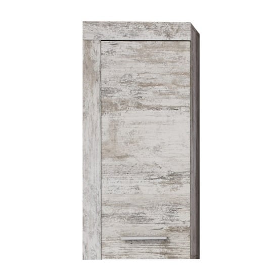 Product photograph of Wildon Wooden Bathroom Storage Wall Cabinet In Canyon White Pine from Furniture in Fashion