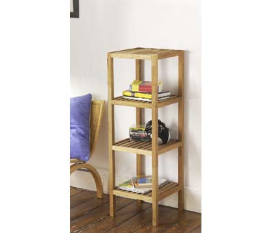 4 Tier Walnut Wood Unit - 2400311