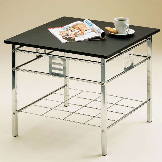 Black Wooden Side Table, 2400623