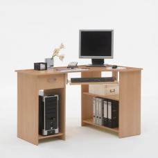 Felix Home Office Corner Computer Desk In Beech Felix Home Office Corner Computer Desk In Beech