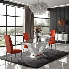 Modern Modern 4 Seater Glass Dining Table Sets UK Sale