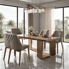 Modern Modern 4 Seater Wooden Dining Table Sets UK Sale