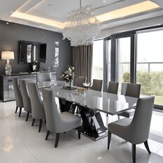Modern Glass Extending Dining Table Sets UK Sale - Furniture in Fashion