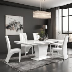 Modern High Gloss Dining Table And 4 Chairs UK Sale - Furniture in Fashion