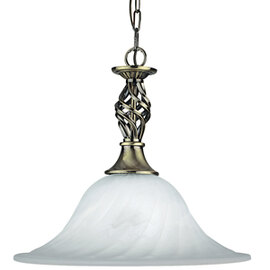 Cameroon Brass Finish with a Marble Glass