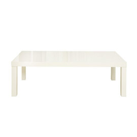 Curio Cream High Gloss Finish Coffee Table