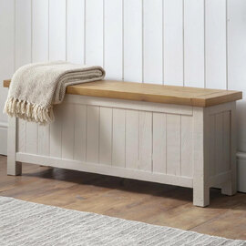 Aafje Wooden Hallway Seating Bench In Grey Wash