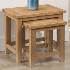 Aaralyn Wooden Nest Of 2 Tables - Oak