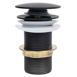 Abbotsford Un-Slotted Pop-Up Basin Waste - Black