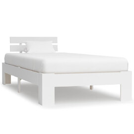 Absecon Wooden Small Single Bed In White