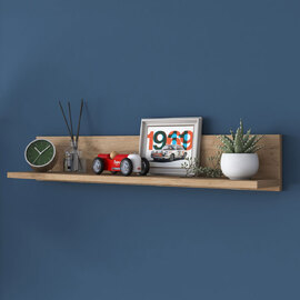 Ada Wooden Wall Shelf in Walnut