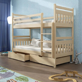 Adrian Wooden Bunk Bed Without Mattress In Pine
