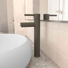 Agnano Tall Basin Mixer Tap - Grey