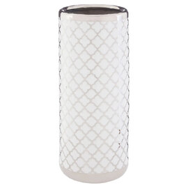 Aiken Stoneware Umbrella Stand In Silver