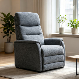 Ainsley Fabric 1 Seater Sofa in Stratus