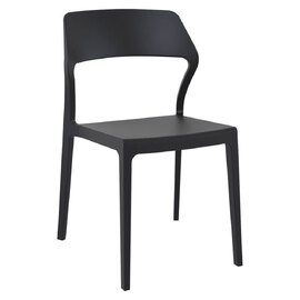 Akimori Polypropylene Side Chair in Black