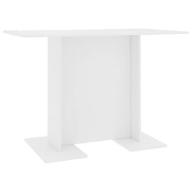 Alayka Rectangular Wooden Dining Table In White