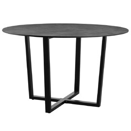 Aldgate Large Wooden Dining Table In Anthracite