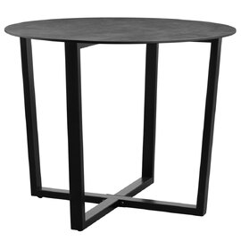 Aldgate Small Wooden Dining Table In Anthracite