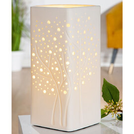 Allegan Porcelain Table Lamp In White