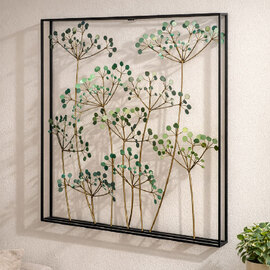 Alperton Metal Floral Wall Art in Multicolour