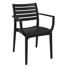 Alto Polypropylene Outdoor Armchair In Black