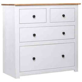 Altoona Wooden Chest Of 4 Drawers In White