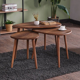 Alvin MDF Nesting Coffee Table Sets in Walnut
