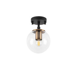 Atmaca Metal Ceiling Bulb in Black and Antique