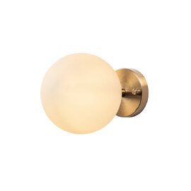 Atmaca White Glass Wall Light in Vintage and Cream