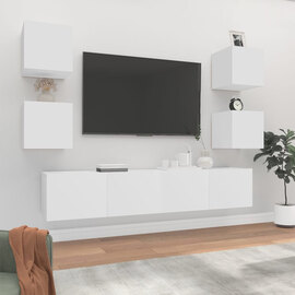 Alyson Wooden Living Room Furniture Set In White