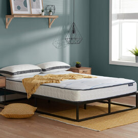 Amarillo Fabric Double Mattress In White