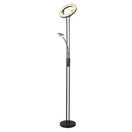 Ames LED Mother And Child Floor Lamp In Matt Black