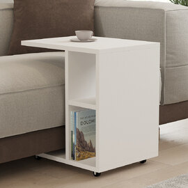 Amy Wooden Side Table in White