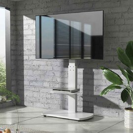 Angleton Wooden Pedestal TV stand - White