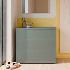 Ansley Wooden Chest of 3 Drawers in Sage Green