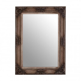 Antoine Wall Bedroom Mirror In Antique Silver Frame