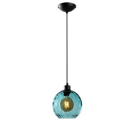 Benek Metal Ceiling Pendant Light in Blue