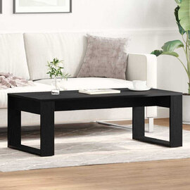 Aponka 102cm Wooden Coffee Table - Black Oak