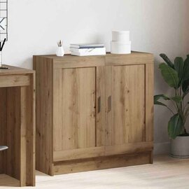 Aponka 80cm Wooden Storage Cabinet With 2 Doors - Artisan Oak