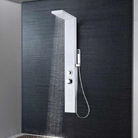 Appleton 4 Modes Shower Panel System With Shower Kit 1300mm Height - White