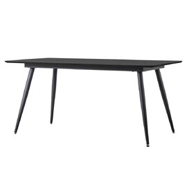 Aptly Wooden Rectangular Dining Table In Black